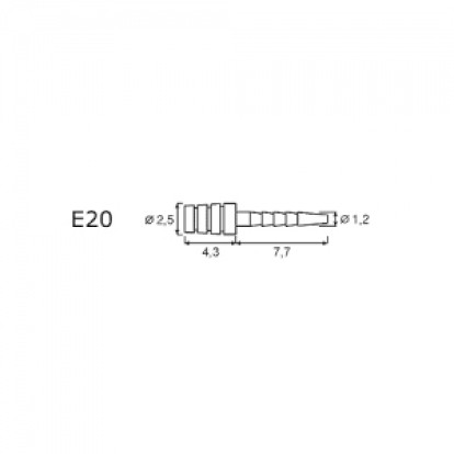 Титановые штифты IKT-E20-V (24шт.)